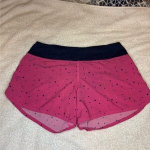 Pink Polka Dot Athletic Shorts by Rabbit sz M lined